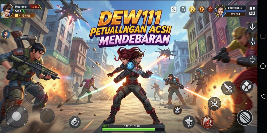 Tangkapan layar menunjukkan pertempuran epik dalam DEWI11.