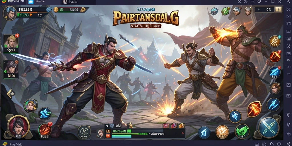 Screenshot menampilkan grafis cantik dan pertarungan strategis di FB333.