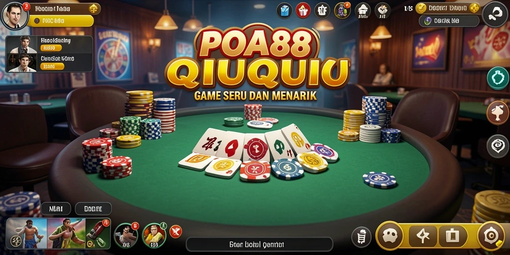 Tampilan gameplay QiuQiu yang seru dan interaktif.