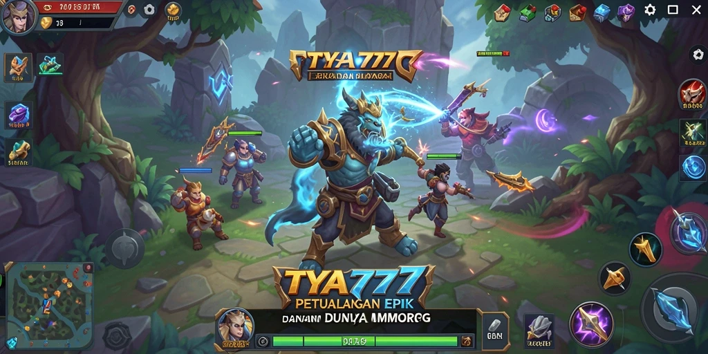 Tampilan gameplay TYA777 yang memukau dari dunia MMORPG.
