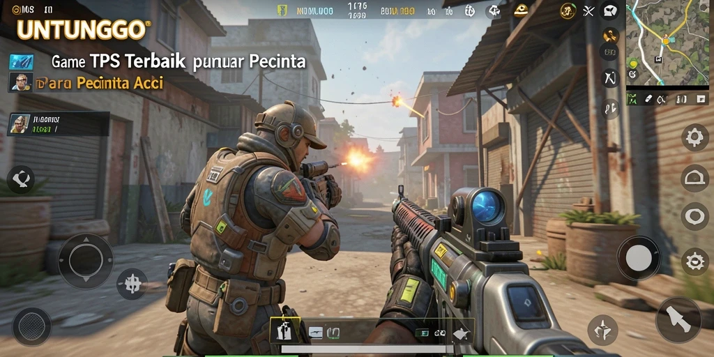 Tampilan aksi seru dalam gameplay UNTUNGGO yang penuh strategi.