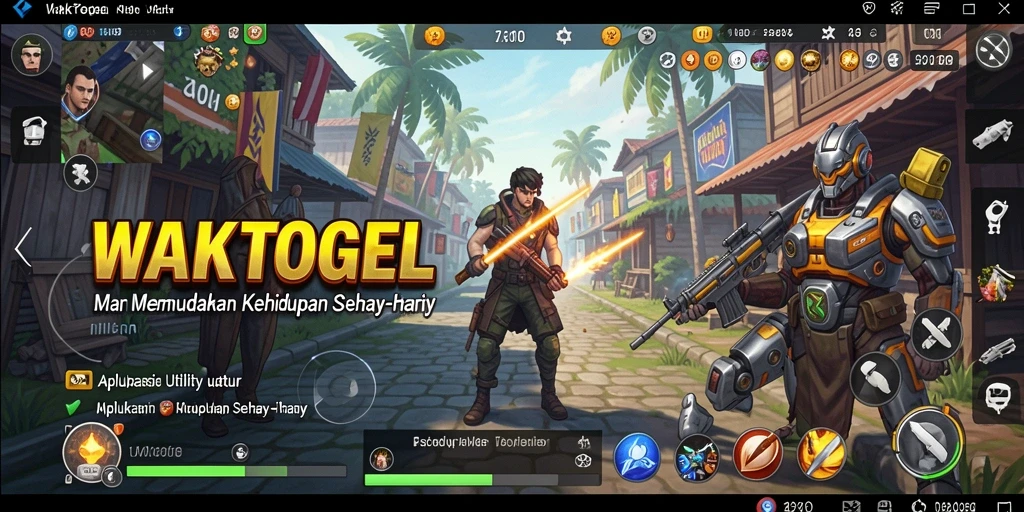 Tampilan utama aplikasi WAKTOGEL menampilkan fitur pengelolaan waktu.