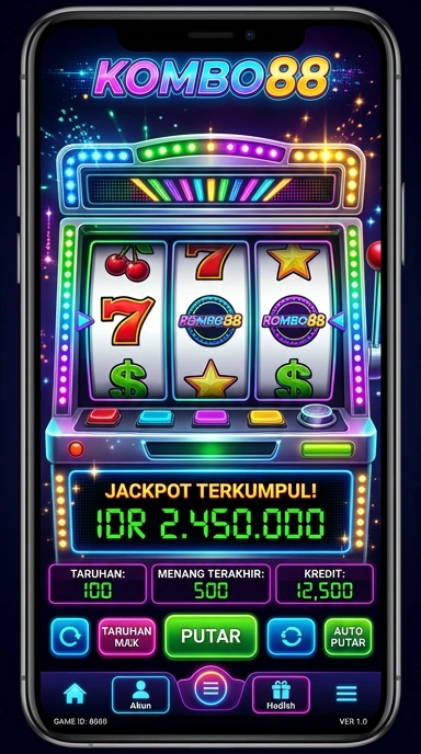 Tampilan aplikasi kombo88 dengan berbagai kategori aplikasi.